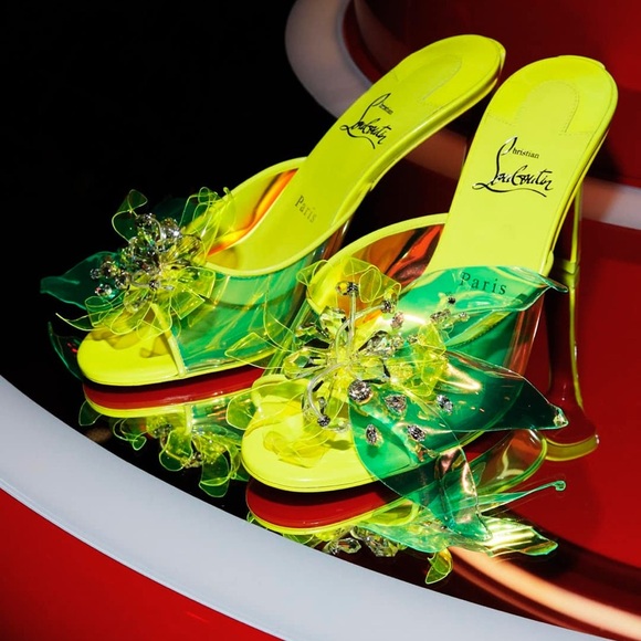 Christian Louboutin Limited Editon Alyah slides size 38 new - Picture 6 of 13